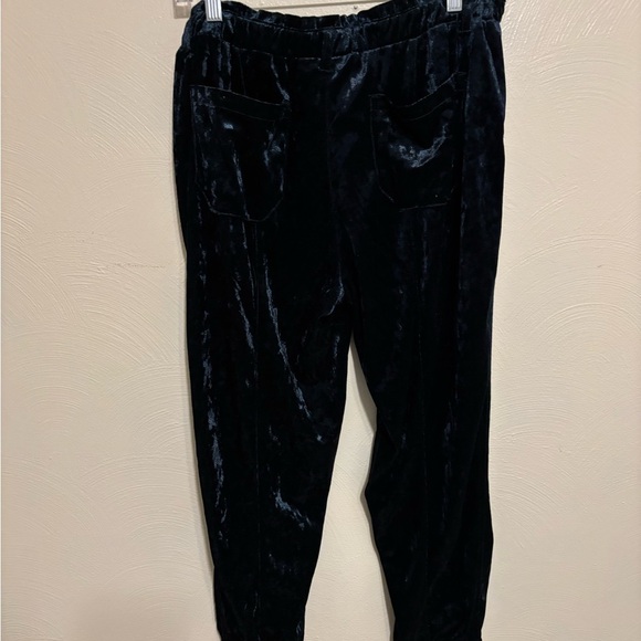 Jolt Green Crushed Velvet Jogger Pants | Size Large - Picture 8 of 8